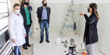 Parte inferior do prédio está com 30% das obras concluídas, na superior faltam apenas poucos detalhes | SECOM