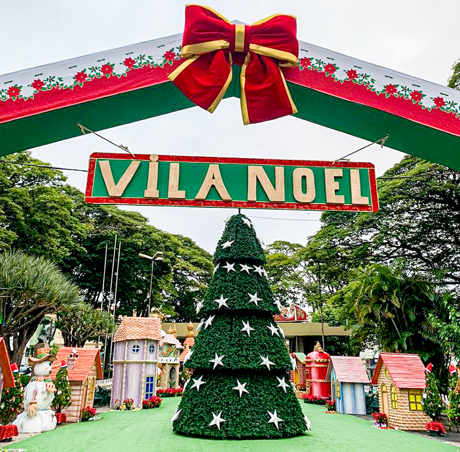 Sucesso de publico em 2018, Vila Noel, inaugurada ontem,  esse ano tem formato aberto 