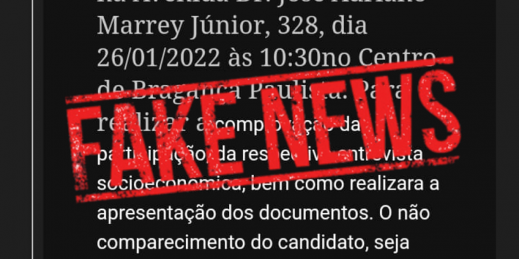 E-mail para seleção no Programa Emergencial da Prefeitura é falso