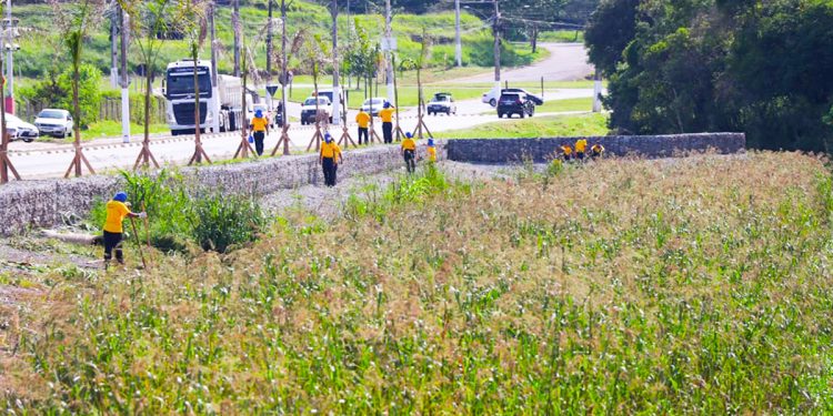 Reeducandos de programas sociais auxiliam nos trabalhos de zeladoria