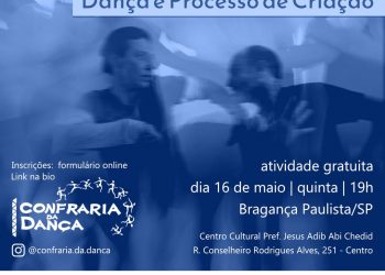 Inscrições abertas para a Oficina de Dança e Processo de Criação