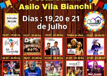 Festa Julina do Asilo da Vila Bianchi busca parceiros