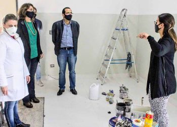 Parte inferior do prédio está com 30% das obras concluídas, na superior faltam apenas poucos detalhes | SECOM