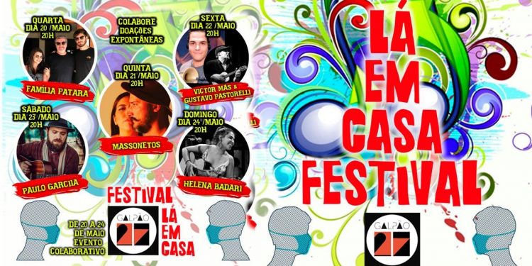 “ Lá em Casa Festival”: Projeto em apoio aos artistas da região começa hoje