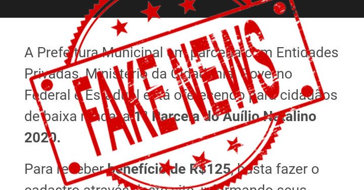 “Auxílio natalino” da Prefeitura é Fake News