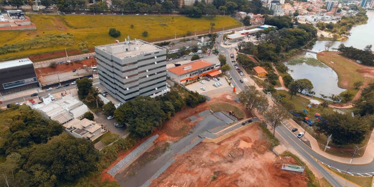 Segunda caixa de contenção de sólidos no Lago do Taboão próxima de ser concluída