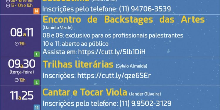 Prefeitura divulga atividades culturais da semana