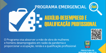 Abertas inscrições online para Programa Emergencial de Auxílio-Desemprego e Qualificação Profissional