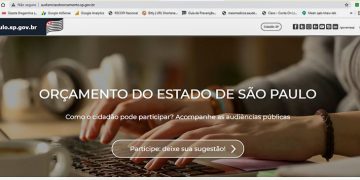 Sugestões para o Orçamento Estadual de 2022 podem ser feitas até o dia 11