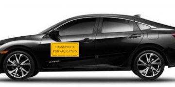 Veículos de aplicativos deverão ter identificação obrigatória 