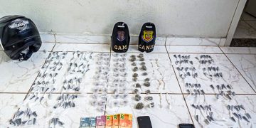 Canil, GAM e ROM dão bote certeiro e prendem dois traficando no “Bambuzal”