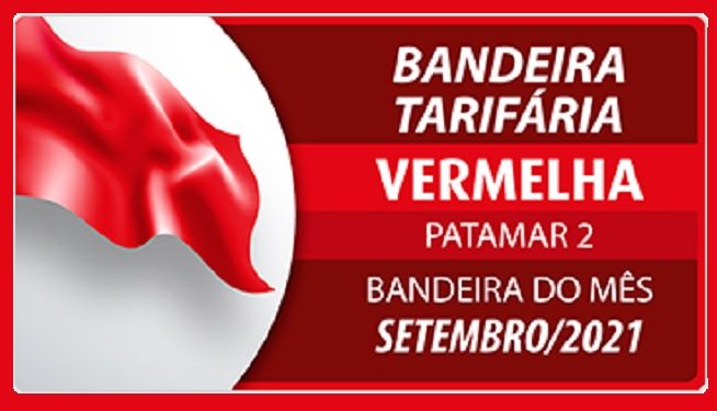 Conta de luz seguirá na bandeira vermelha 2 em setembro