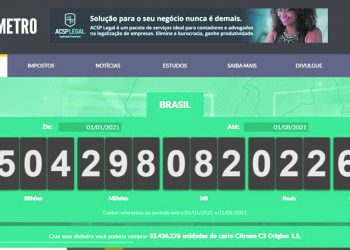 Impostômetro:  Bragantinos já pagaram R$ 100 milhões em impostos este ano