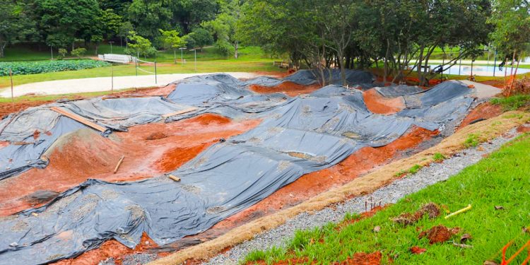 Lago no Taboão : Quadras de Areia e Pump Track serão novas opções esportivas