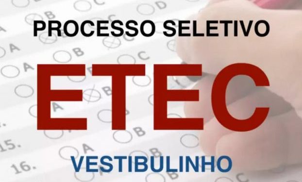 Provas do vestibulinho da Etec serão no próximo dia 18