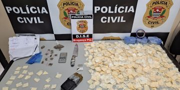 No Nicola Cortez:  DISE quebra a banca e prende traficante com mais de 1kg de droga