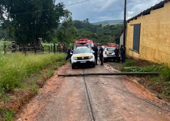  Mulher morre em acidente envolvendo uma linha de telefonia rural   