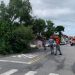 Temporal causa danos pela cidade com queda de árvores e desabamento