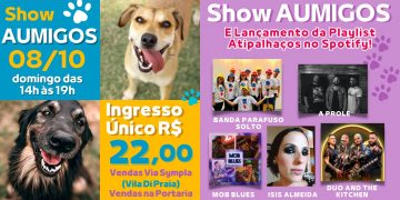 TODOS POR PATAS:  Projeto independente realiza o “Show dos AUmigos” em prol dos animais