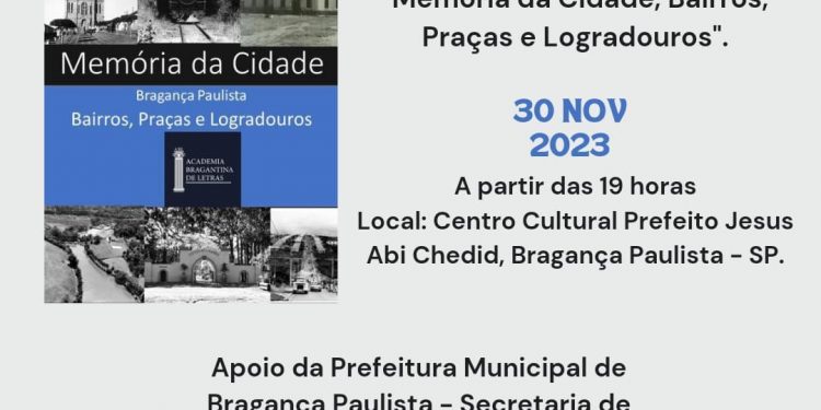 Academia Bragantina de Letras lança o livro sobre o desenvolvimento da cidade