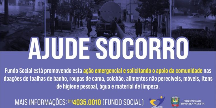 Fundo Social recebe doações para ajudar população de Socorro