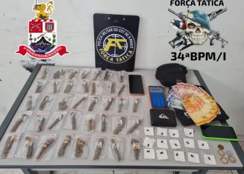 Olha a Barca!  Força Tática prende “Piripaque”, chefe de biqueira na Bela Vista e dá prejuízo ao crime organizado