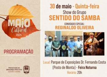 Feira Noturna terá show do grupo Sentido do Samba
