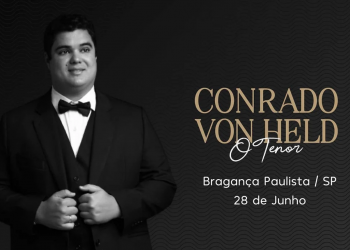Tenor Conrado Von Held leva turnê para a Casa de Cultura nesta sexta-feira