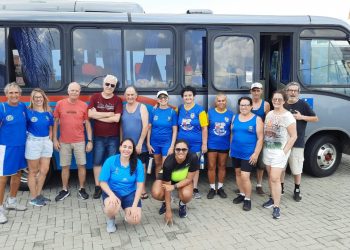 Atletas na final estadual dos Jogos da Melhor Idade (JOMI)