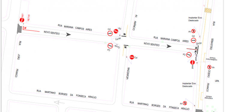 Rua que dá acesso à UPA Vila Davi tem mão de direção alterada