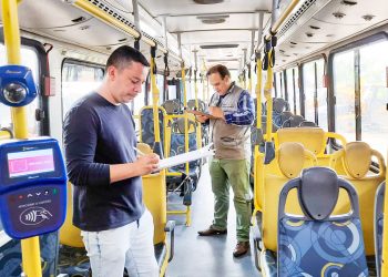 Prefeitura realiza vistorias em ônibus do transporte público municipal da empresa JTP