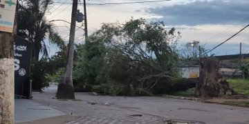 Efeitos de um ciclone extratropical causaram ventos de mais de 70km/h em Bragança Paulista