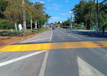Novos redutores de velocidade na Avenida Dom Pedro I