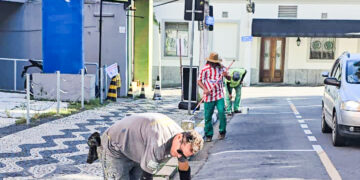 Força-tarefa executa manutenção na região central da cidade