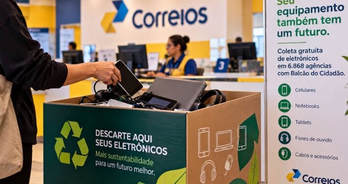 Pontos de coletas dos Correios já recebem lixo eletroeletrônico